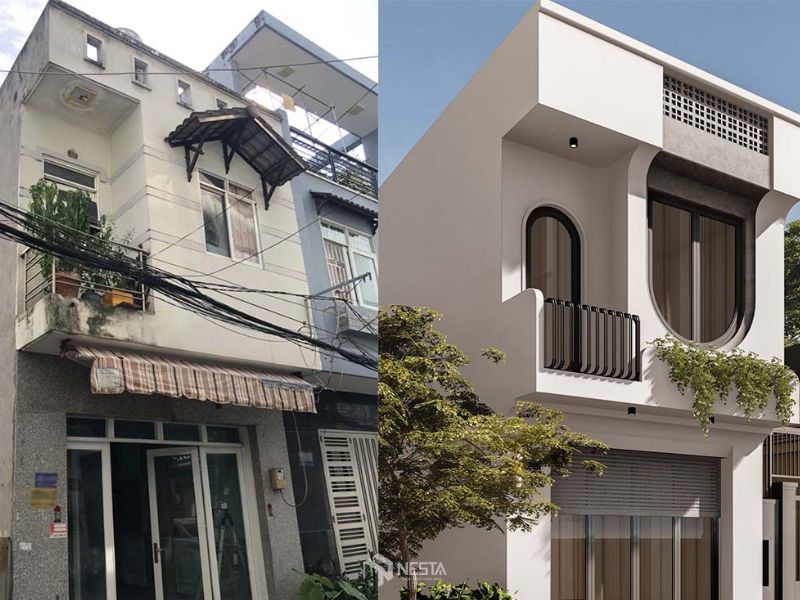 Bối cảnh cải tạo nhà cũ thực tế tại Hà Nội